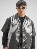 Highlander Men Black Printed Boxy Fit Casual Shirt - Black - Image 1
