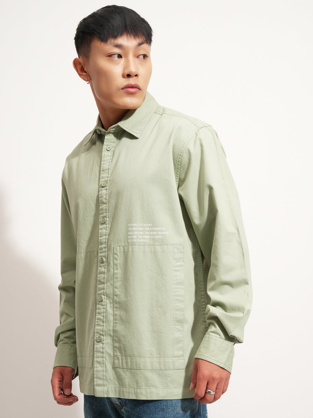 Highlander Men Green Printed Oversized Fit Casual Shirt - Green - Image 4