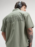 Highlander Men Green Printed Oversized Fit Casual Shirt - Green - Image 1