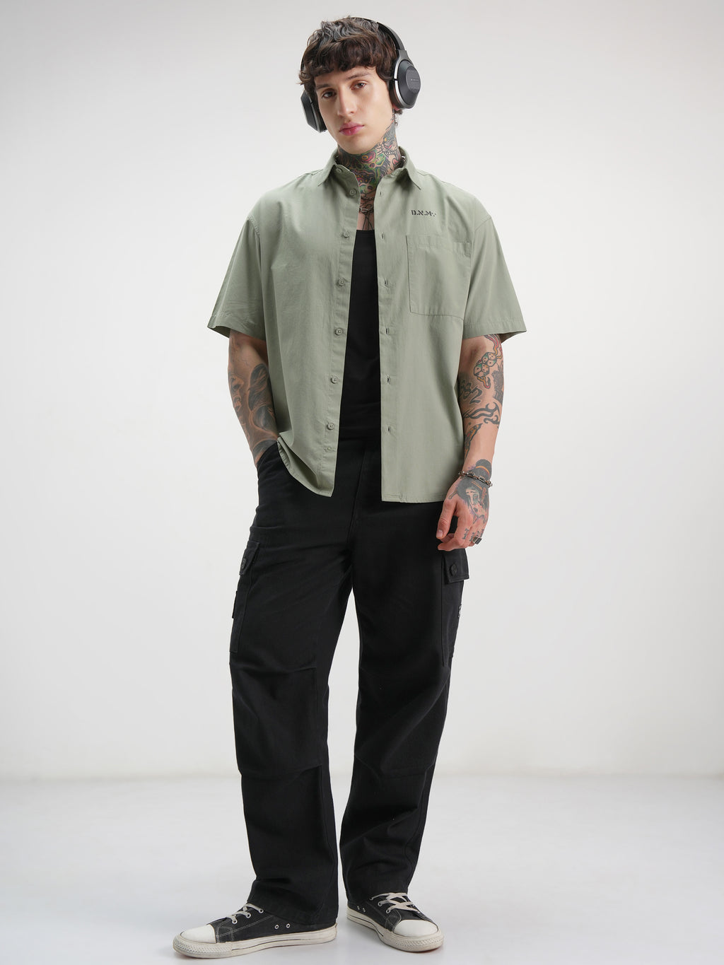 Highlander Men Green Printed Oversized Fit Casual Shirt - Green - Image 2