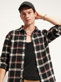 Highlander Men Black Checked Relaxed Fit Casual Shirt - Black - Image 1