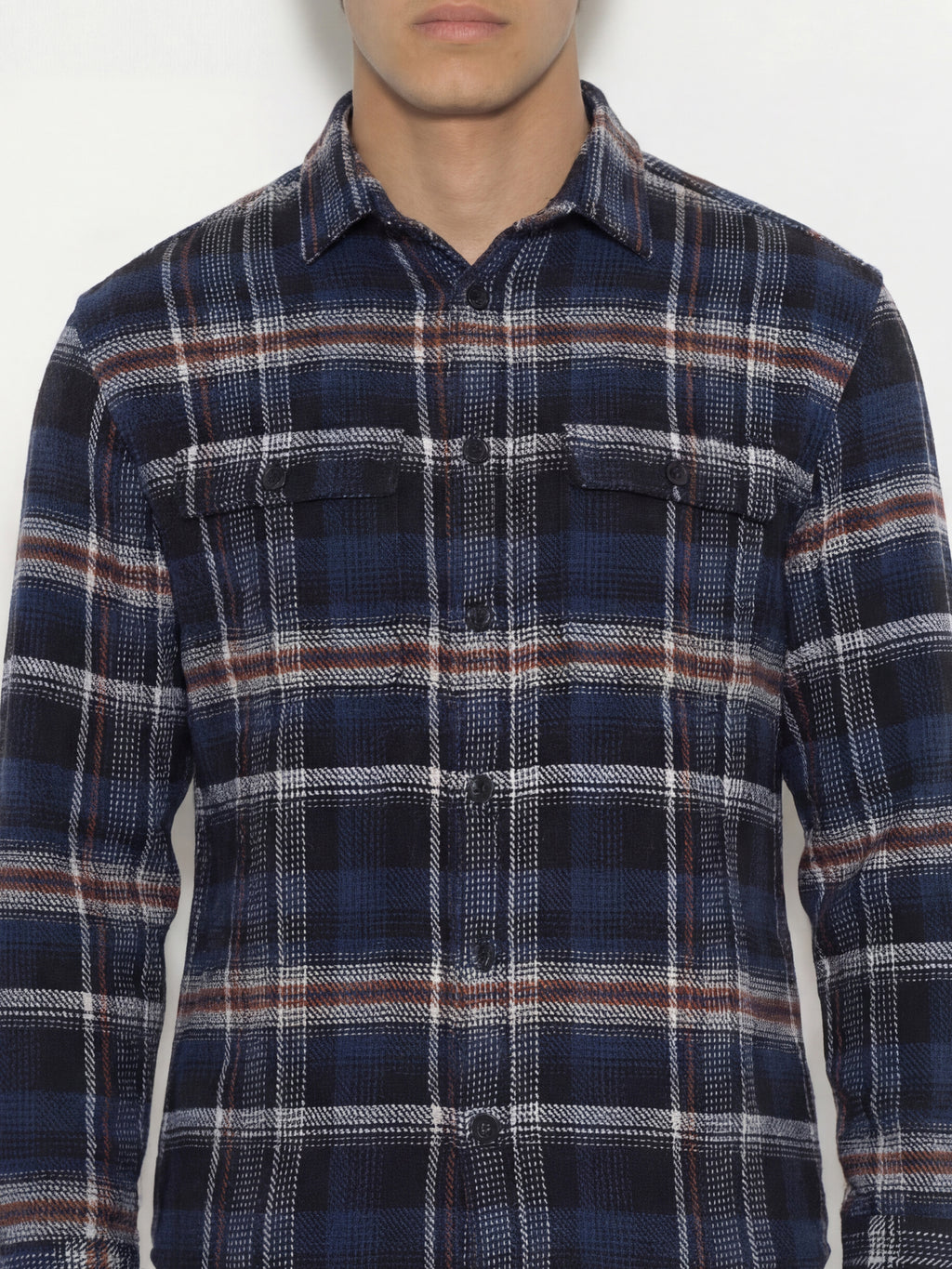 Highlander Men Blue Checked Relaxed Fit Casual Shirt - Blue - Image 6