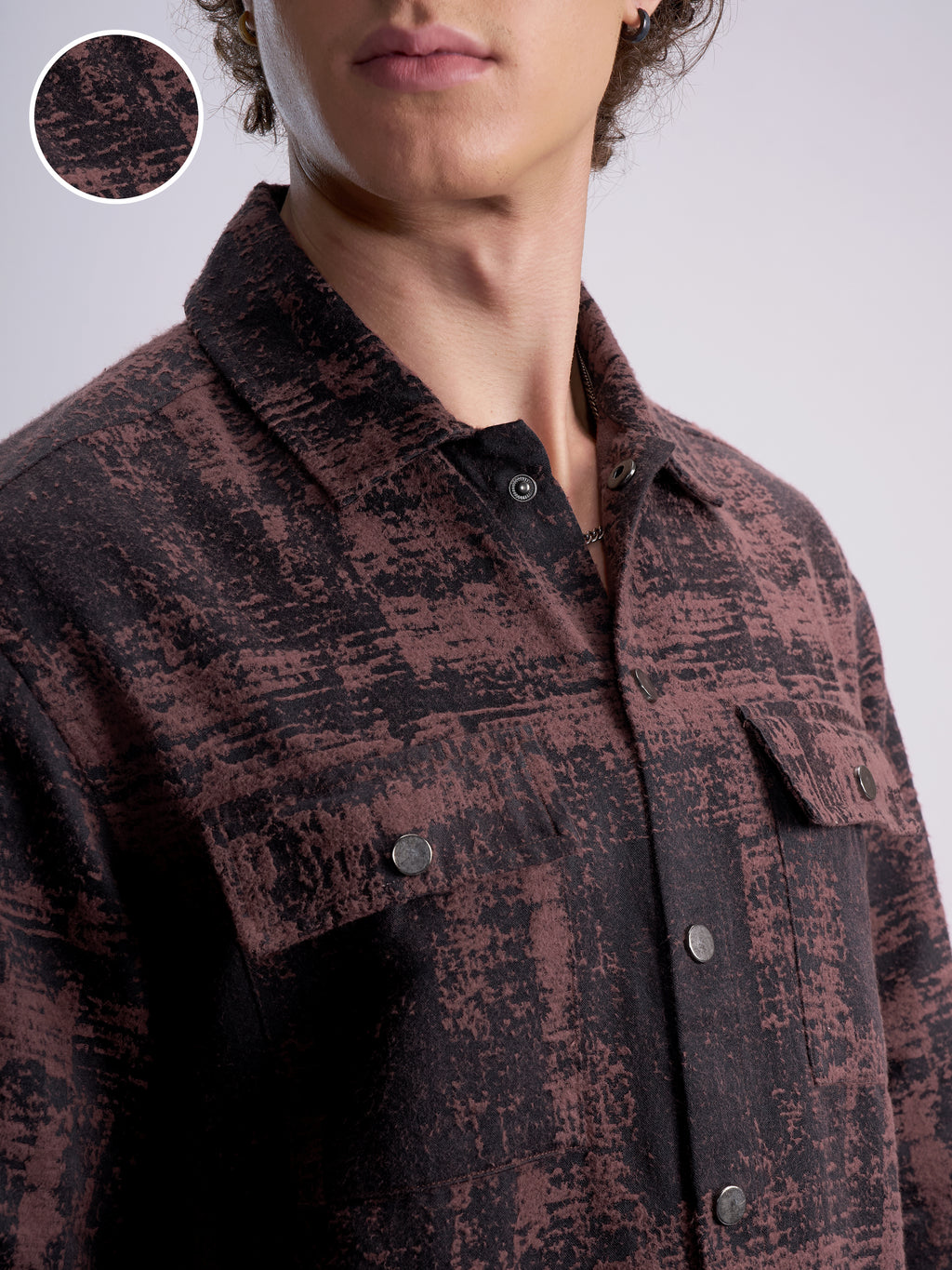 Highlander Men Black Printed Relaxed Fit Casual Shirt - Black - Image 5