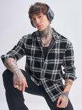 Highlander Men Black Checked Relaxed Fit Casual Shirt - Black - Image 1