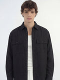 Highlander Men Black Solid Relaxed Fit Casual Shirt - Black - Image 1