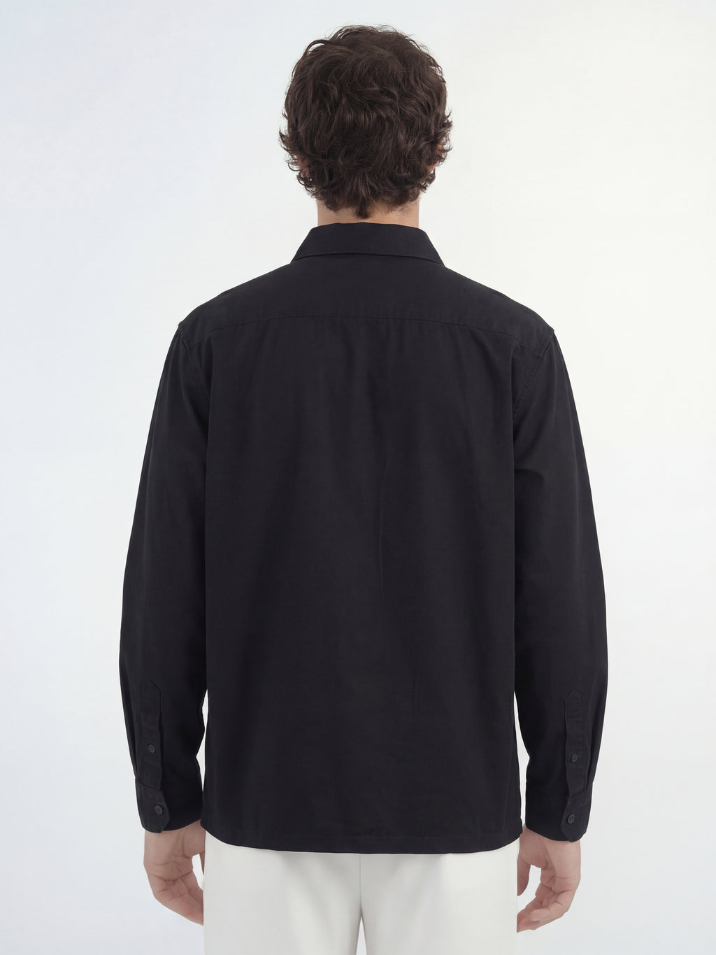 Highlander Men Black Solid Relaxed Fit Casual Shirt - Black - Image 3
