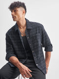 Highlander Men Black Checked Relaxed Fit Casual Shirt - Black - Image 1