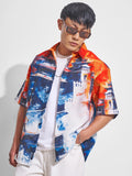 Highlander Men Multi Printed Oversized Fit Casual Shirt - Multi - Image 1