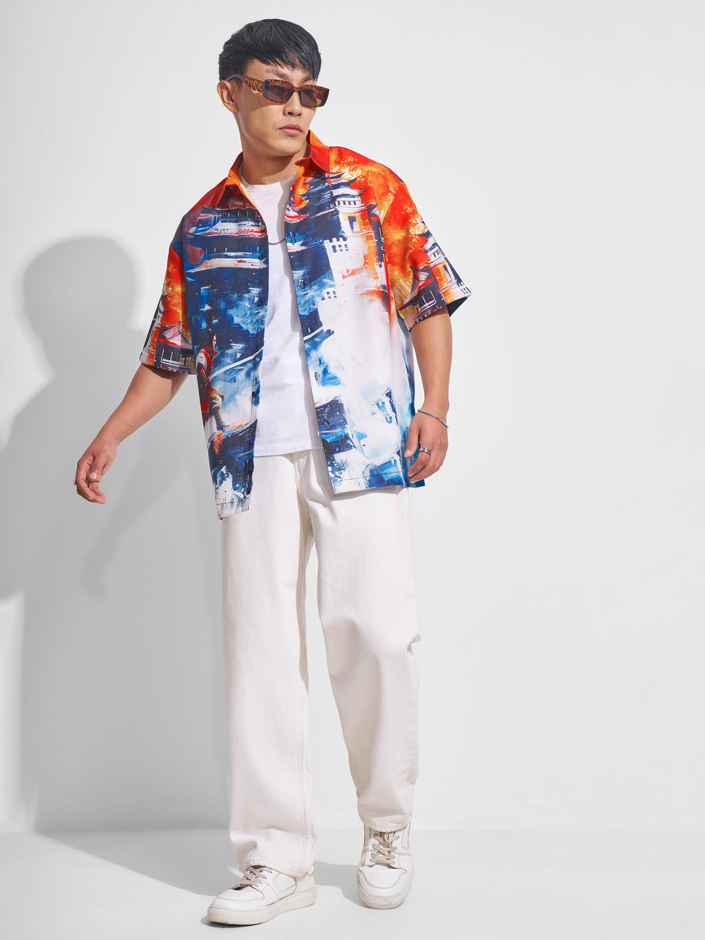 Highlander Men Multi Printed Oversized Fit Casual Shirt - Multi - Image 2