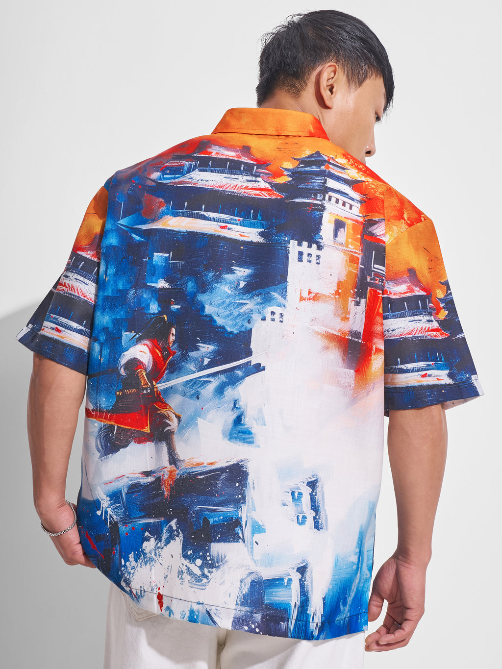 Highlander Men Multi Printed Oversized Fit Casual Shirt - Multi - Image 3