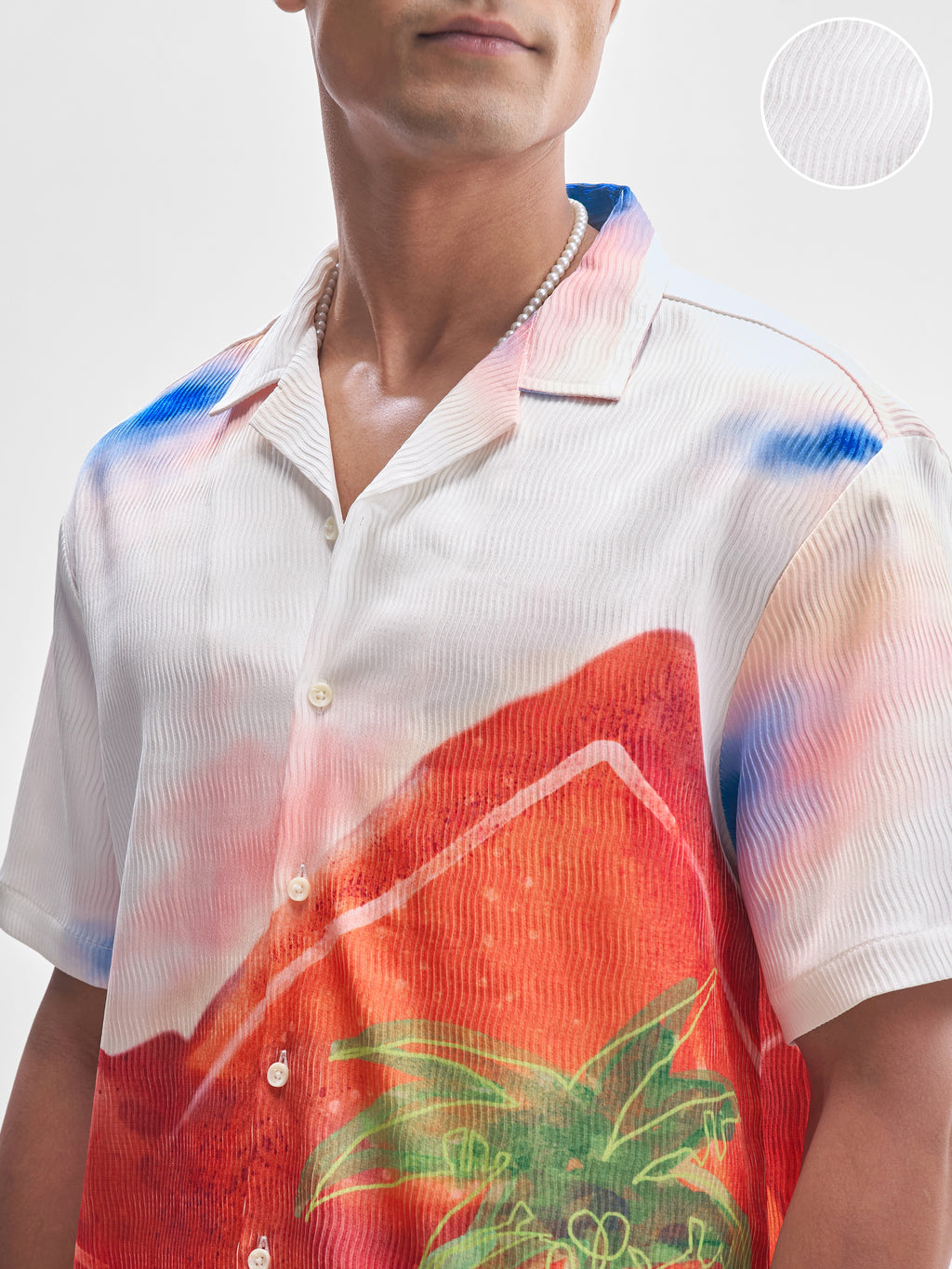 Highlander Men Multi Printed Oversized Fit Casual Shirt - Multi - Image 5