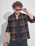 Highlander Men Black Checked Relaxed Fit Casual Shirt - Black - Image 1