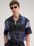 Highlander Men Black Printed Relaxed Fit Casual Shirt - Black - Image 1
