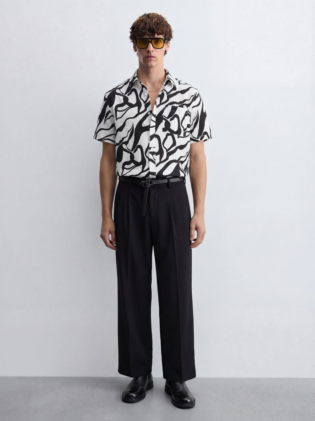 Highlander Men White Printed Relaxed Fit Casual Shirt - White - Image 2