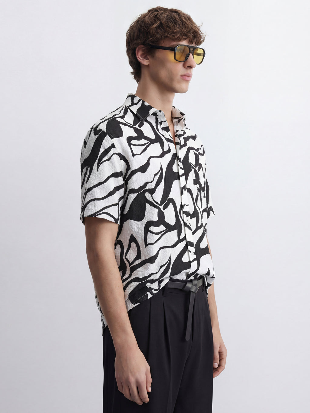 Highlander Men White Printed Relaxed Fit Casual Shirt - White - Image 6