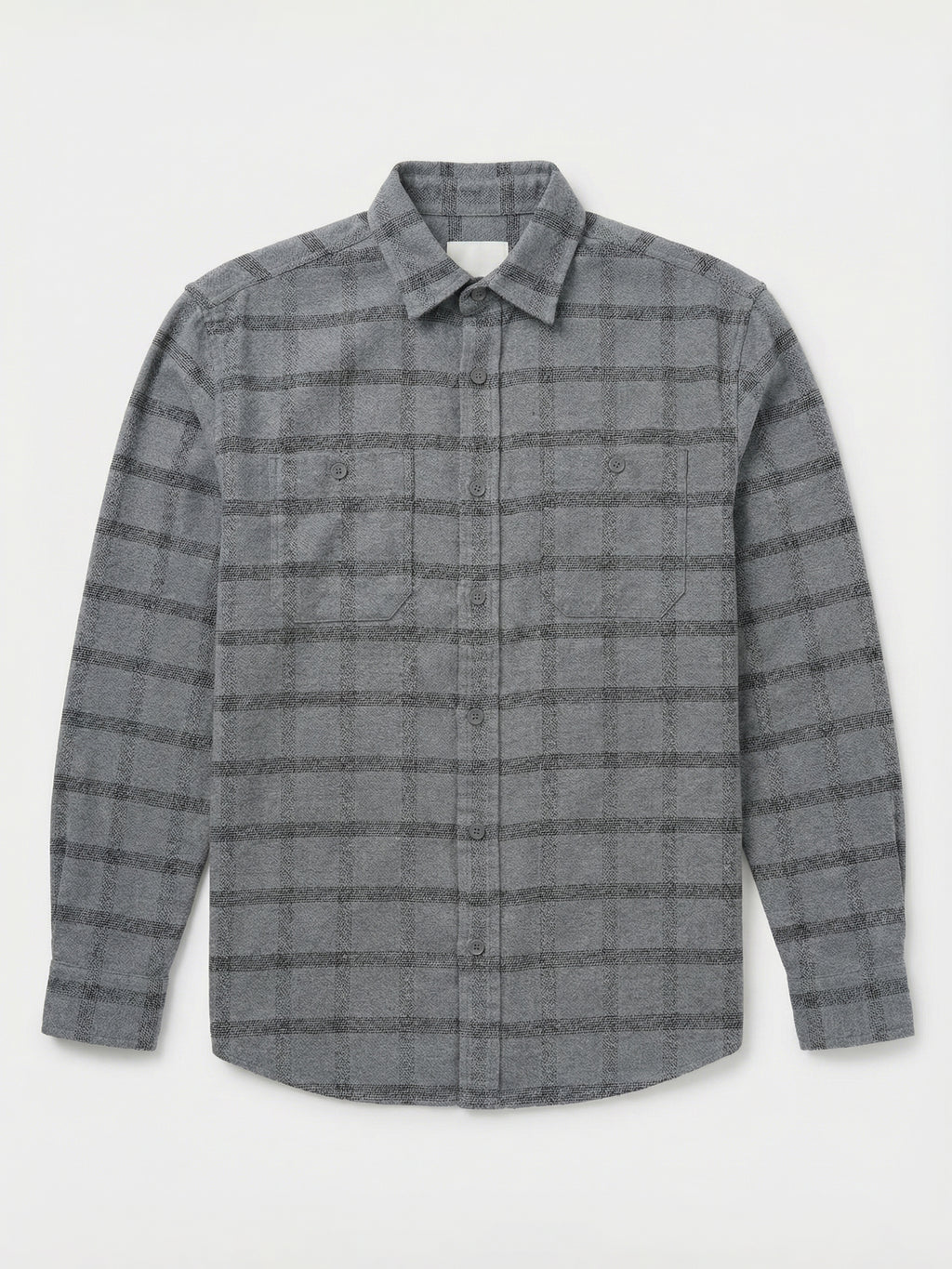 Highlander Men Grey Checked Relaxed Fit Casual Shirt - Grey - Image 4