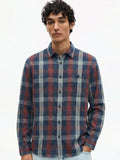 Highlander Men Maroon Checked Relaxed Fit Casual Shirt - Maroon - Image 1
