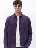 Highlander Men Maroon Checked Relaxed Fit Casual Shirt - Maroon - Image 1