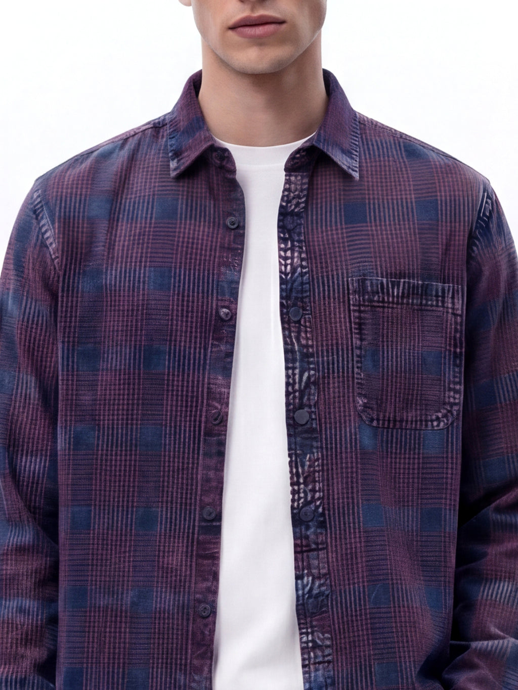 Highlander Men Maroon Checked Relaxed Fit Casual Shirt - Maroon - Image 5