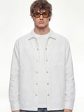 Highlander Men White Self Design Relaxed Fit Casual Shirt - White - Image 1