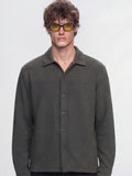 Highlander Men Grey Self Design Relaxed Fit Casual Shirt - Grey - Image 1