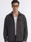 Highlander Men Black Printed Relaxed Fit Casual Shirt - Black - Image 1