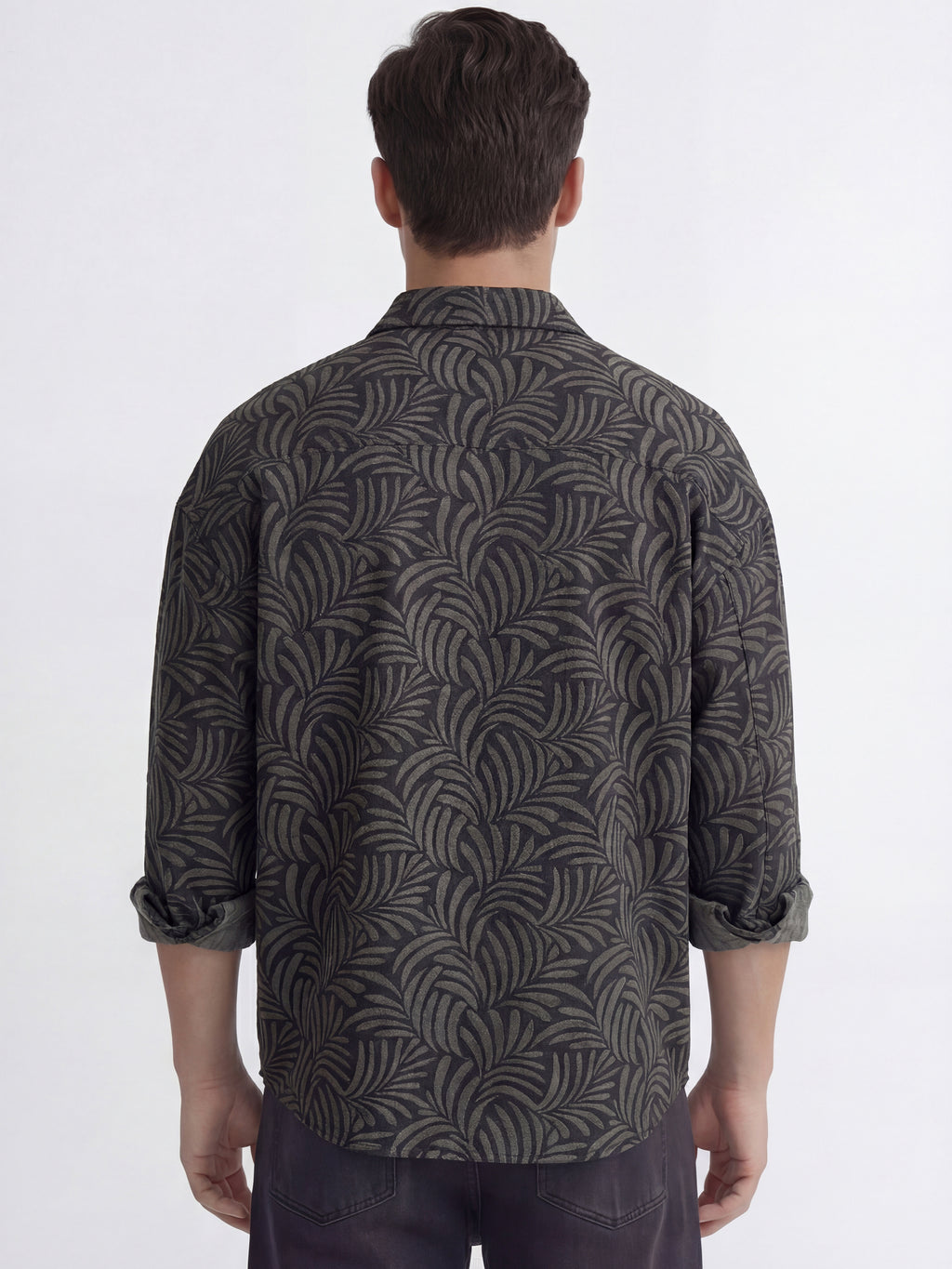 Highlander Men Black Printed Relaxed Fit Casual Shirt - Black - Image 3