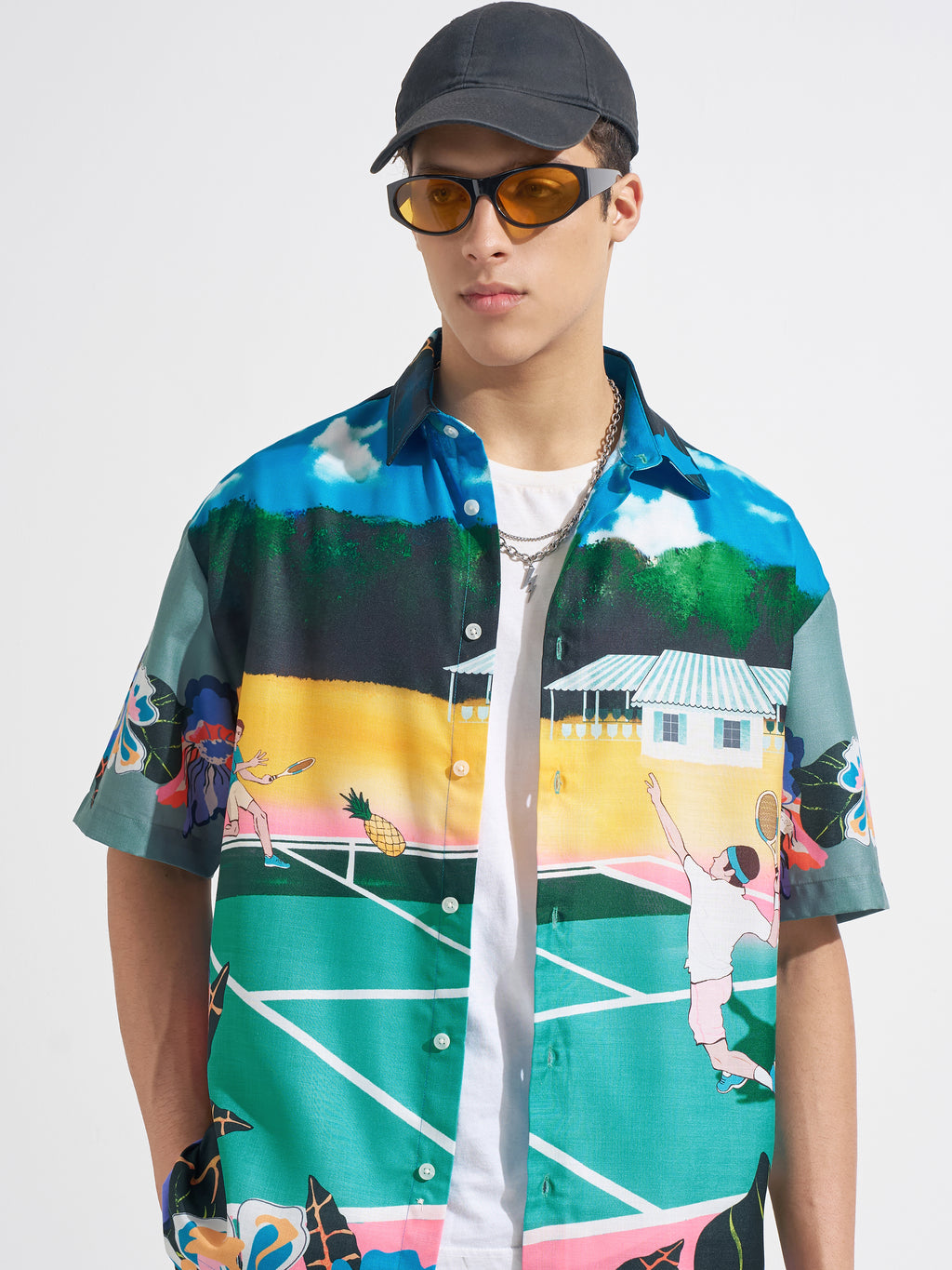 Highlander Men Multi Printed Oversized Fit Casual Shirt