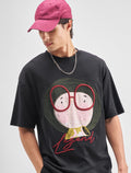 Highlander Men Black Embroidered Round Neck Embroidered T-Shirt - Black - Image 1
