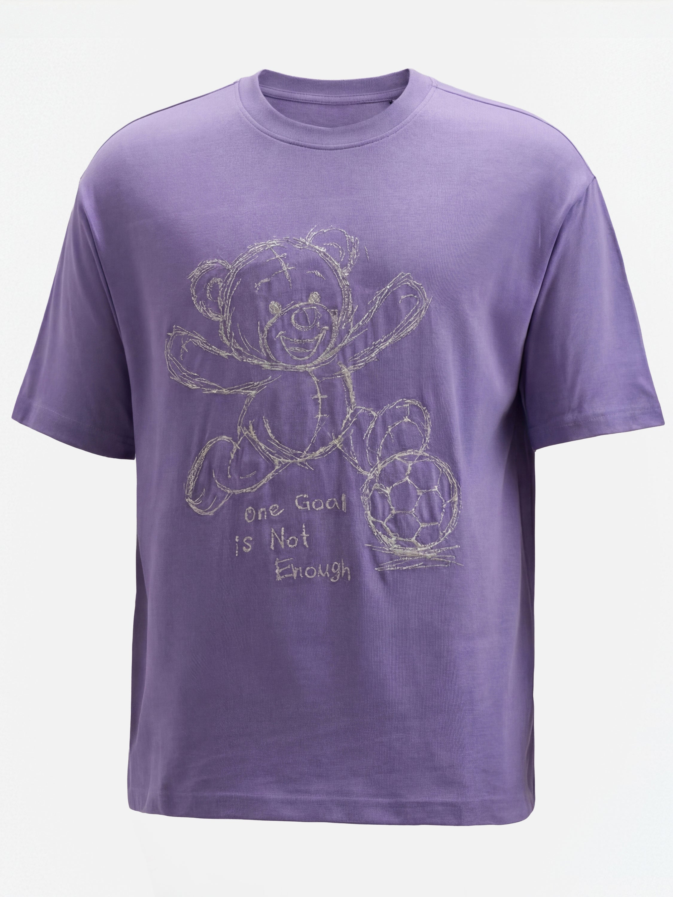 Highlander Men Purple Embroidered Round Neck T-Shirt - Purple - Image 8