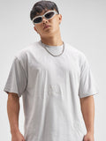 Highlander Men Lavender Embroidered Round Neck T-Shirt - Lavender - Image 1