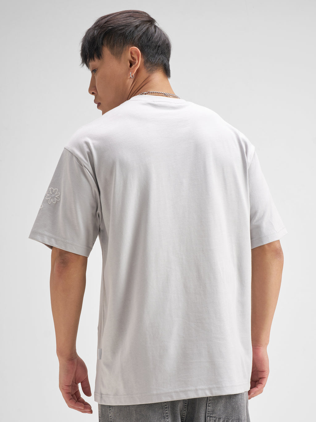 Highlander Men Lavender Embroidered Round Neck T-Shirt - Lavender - Image 3