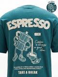 Highlander Men Teal Printed Round Neck T-Shirt - Teal - Image 1