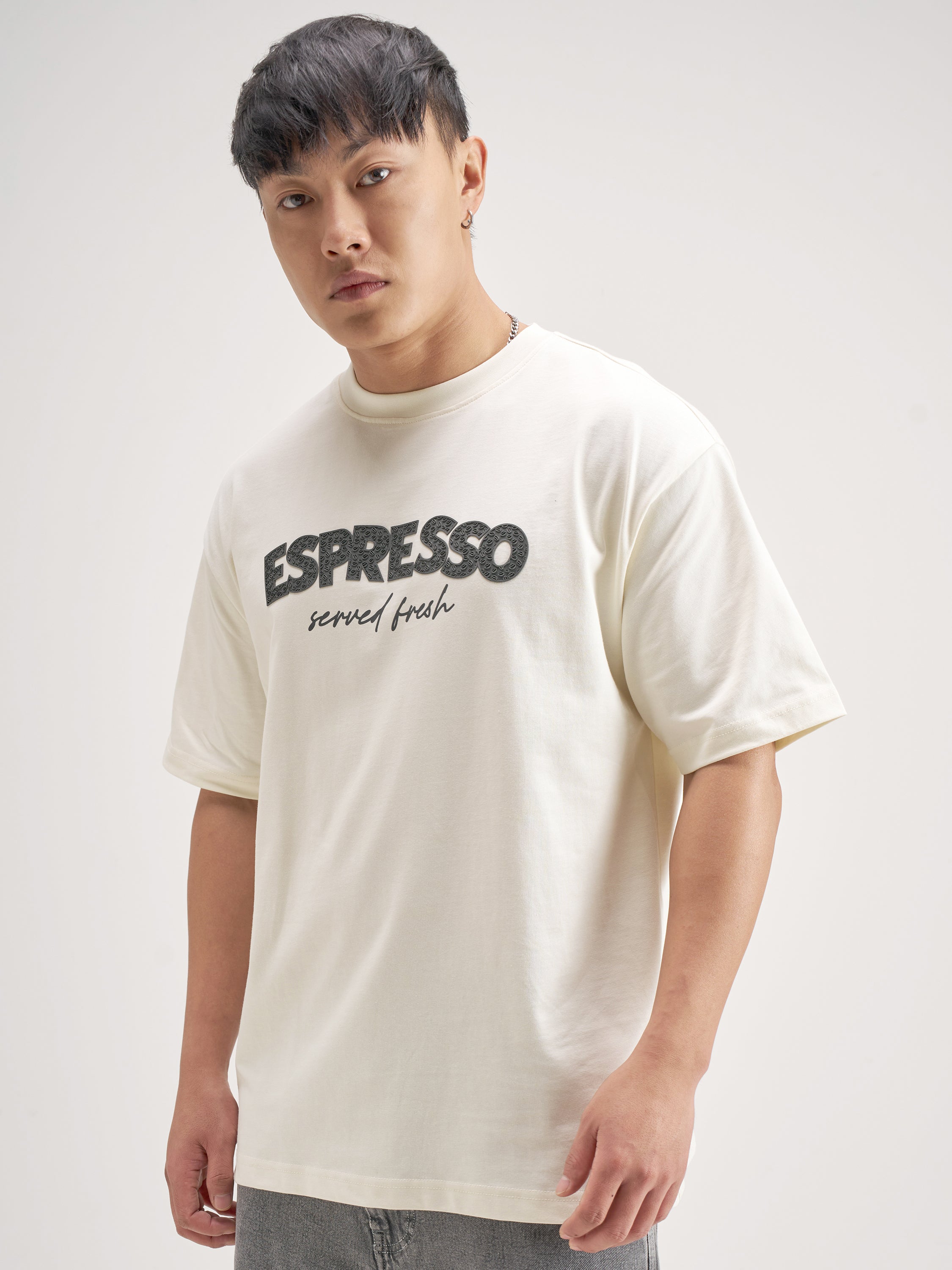 Highlander Men Off White Printed Round Neck T-Shirt - Off White - Image 4