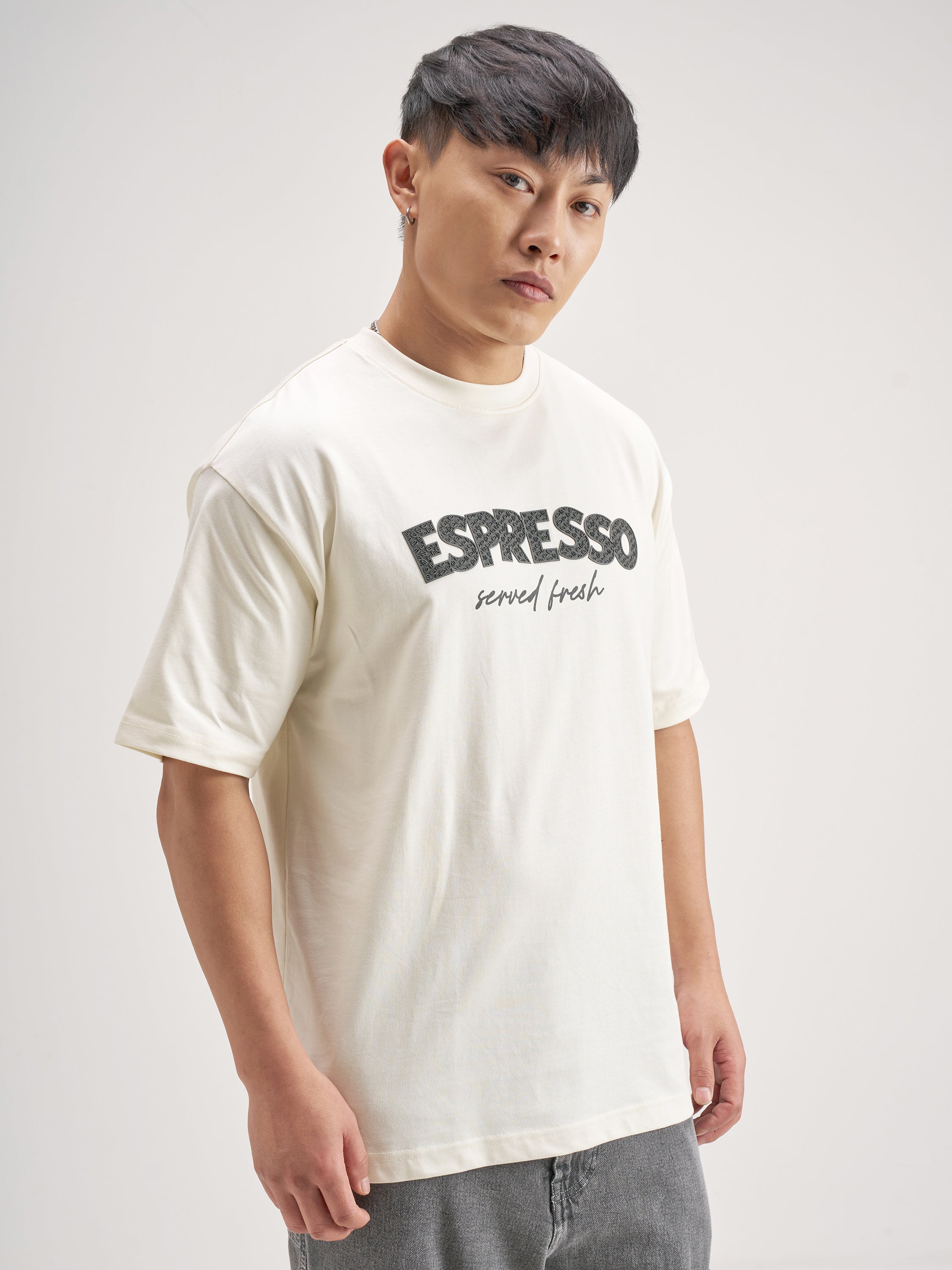 Highlander Men Off White Printed Round Neck T-Shirt - Off White - Image 6