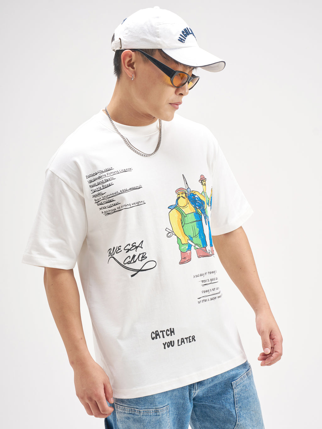 Highlander Men White Printed Round Neck T-Shirt - White - Image 6