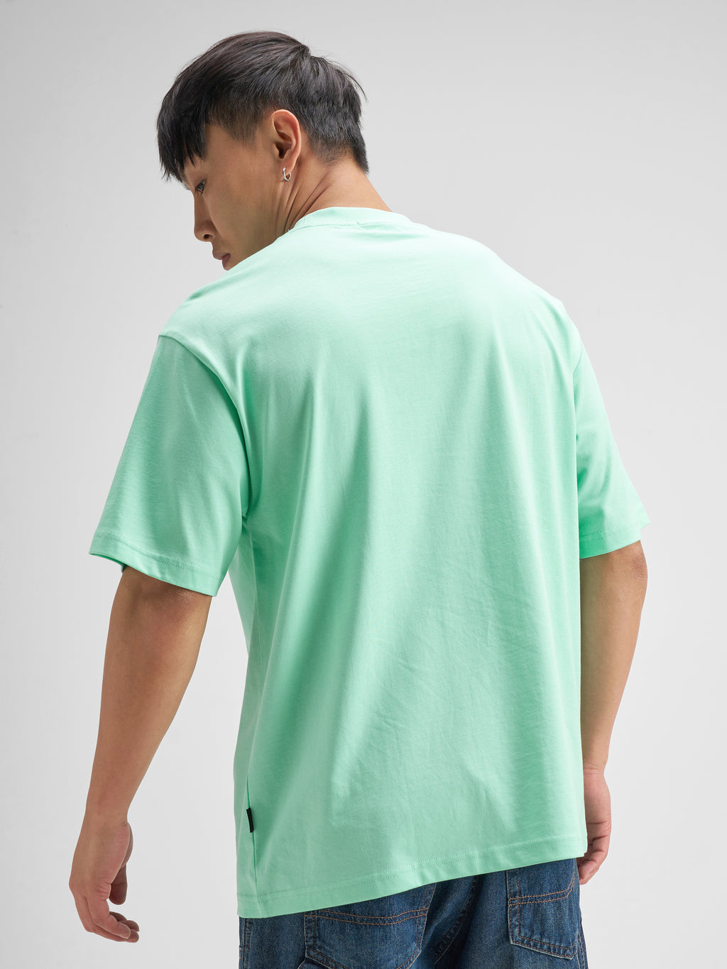 Highlander Men Turquoise Printed Round Neck T-Shirt - Turquoise - Image 3