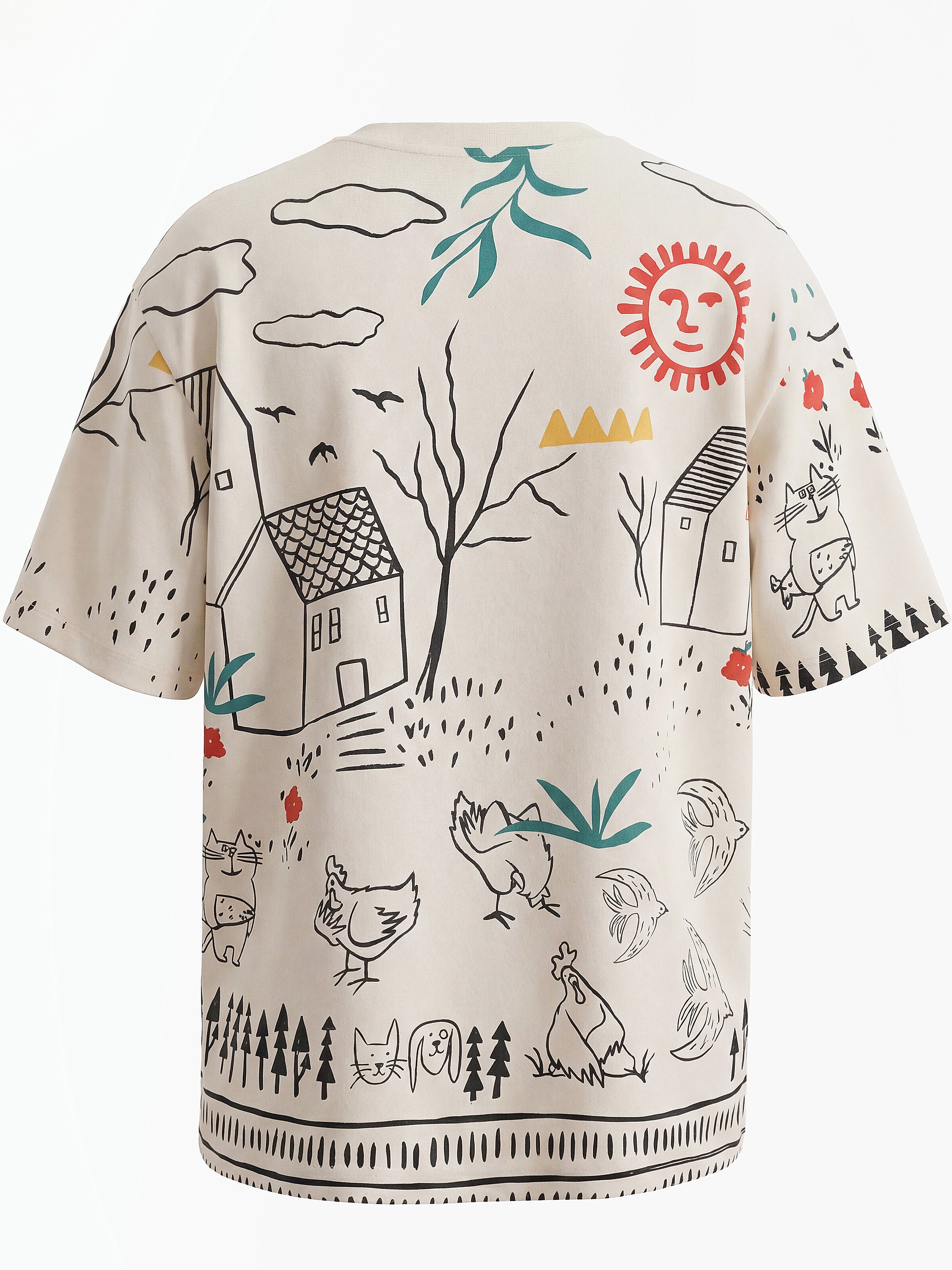 Highlander Men Off White Printed Round Neck T-Shirt - Off White - Image 2