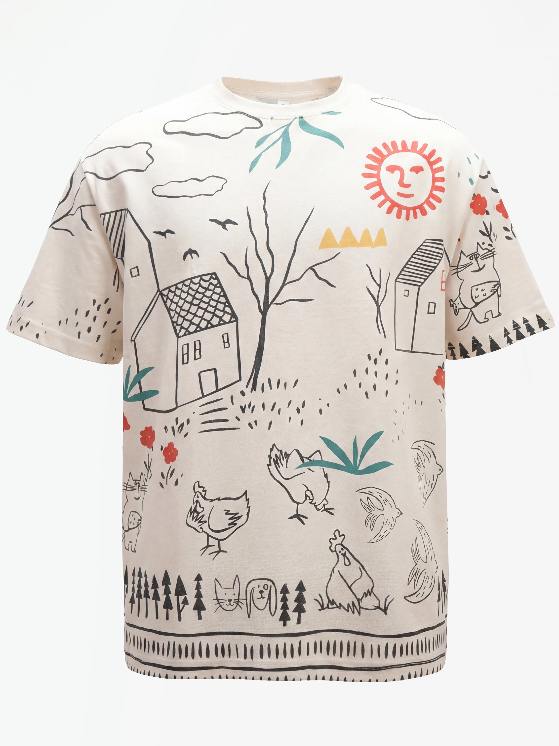 Highlander Men Off White Printed Round Neck T-Shirt - Off White - Image 10