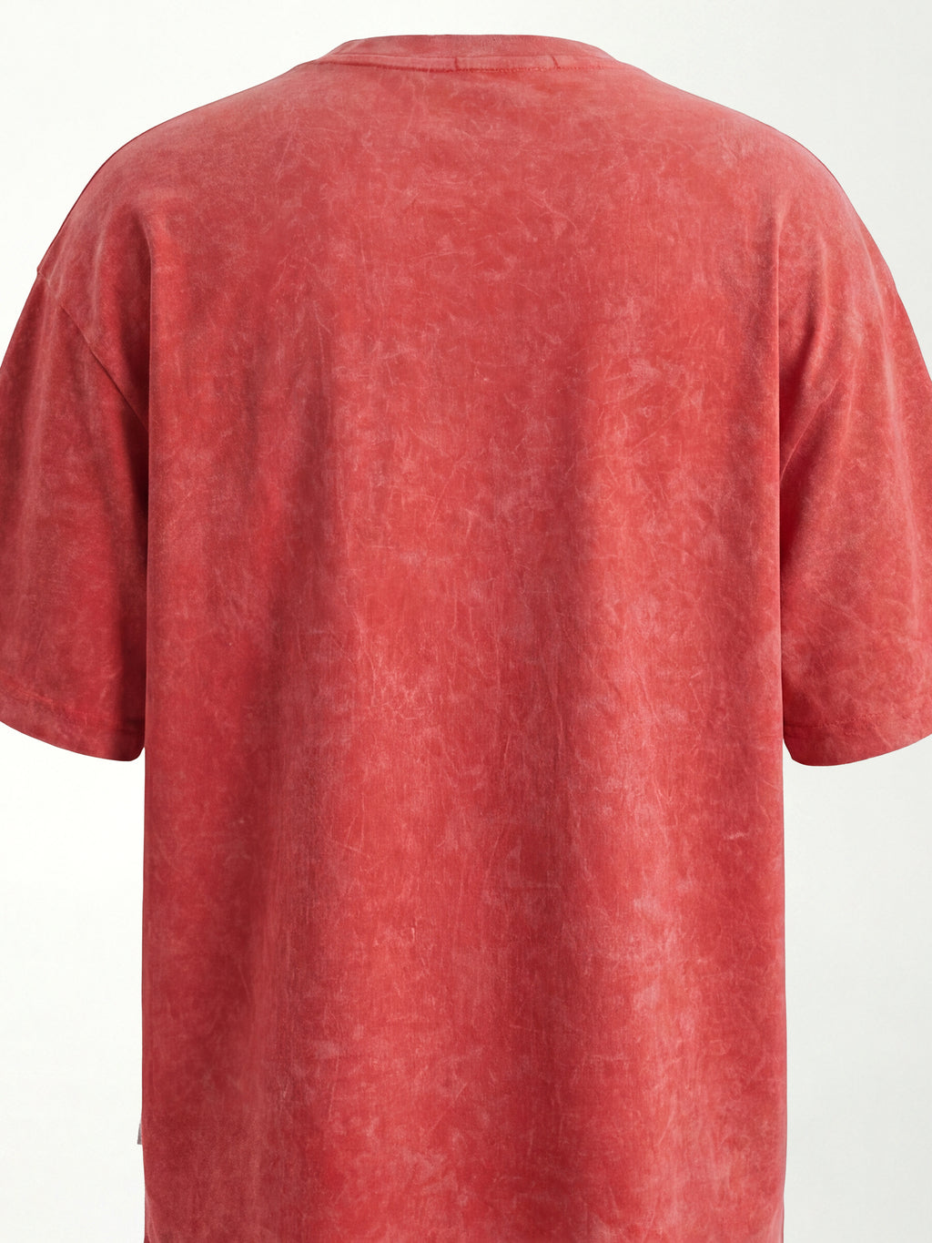 Highlander Men Red Applique Round Neck T-Shirt - Red - Image 2