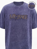 Highlander Men Blue Applique Round Neck T-Shirt - Blue - Image 1
