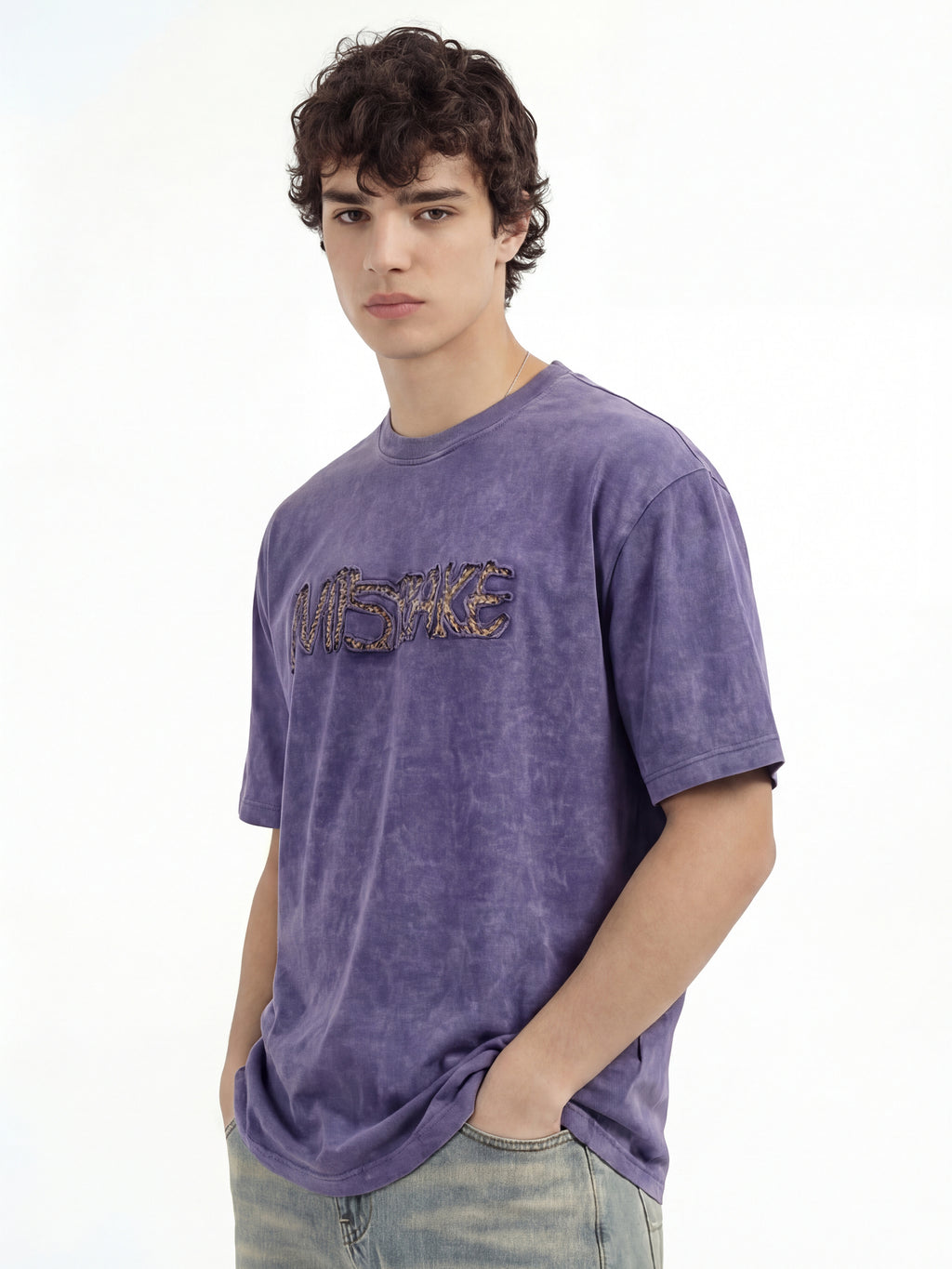 Highlander Men Blue Applique Round Neck T-Shirt - Blue - Image 6