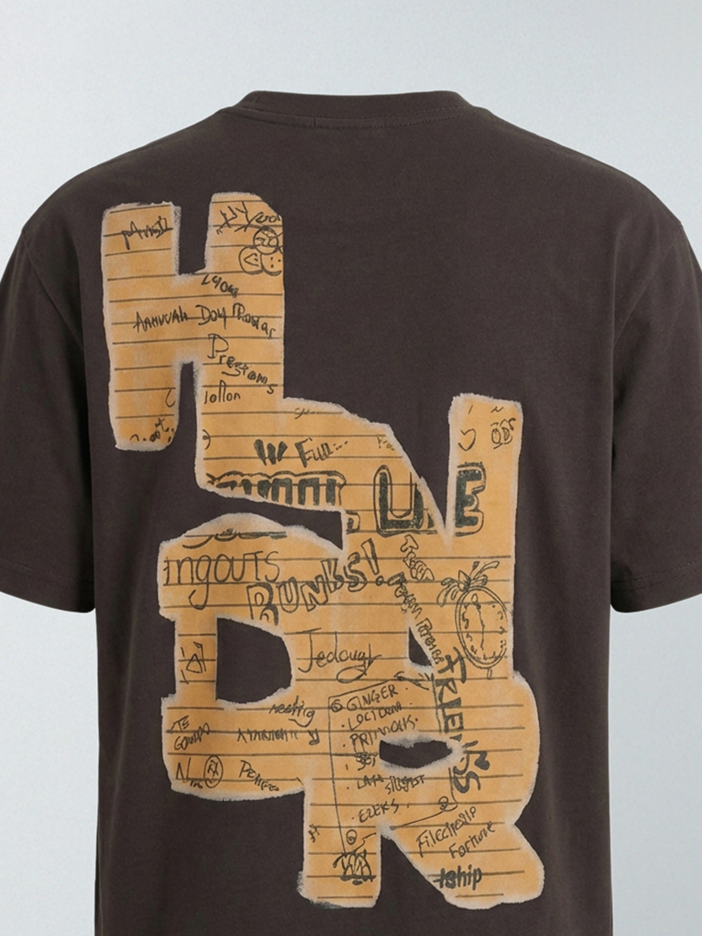 Highlander Men Brown Printed Round Neck T-Shirt - Brown - Image 1