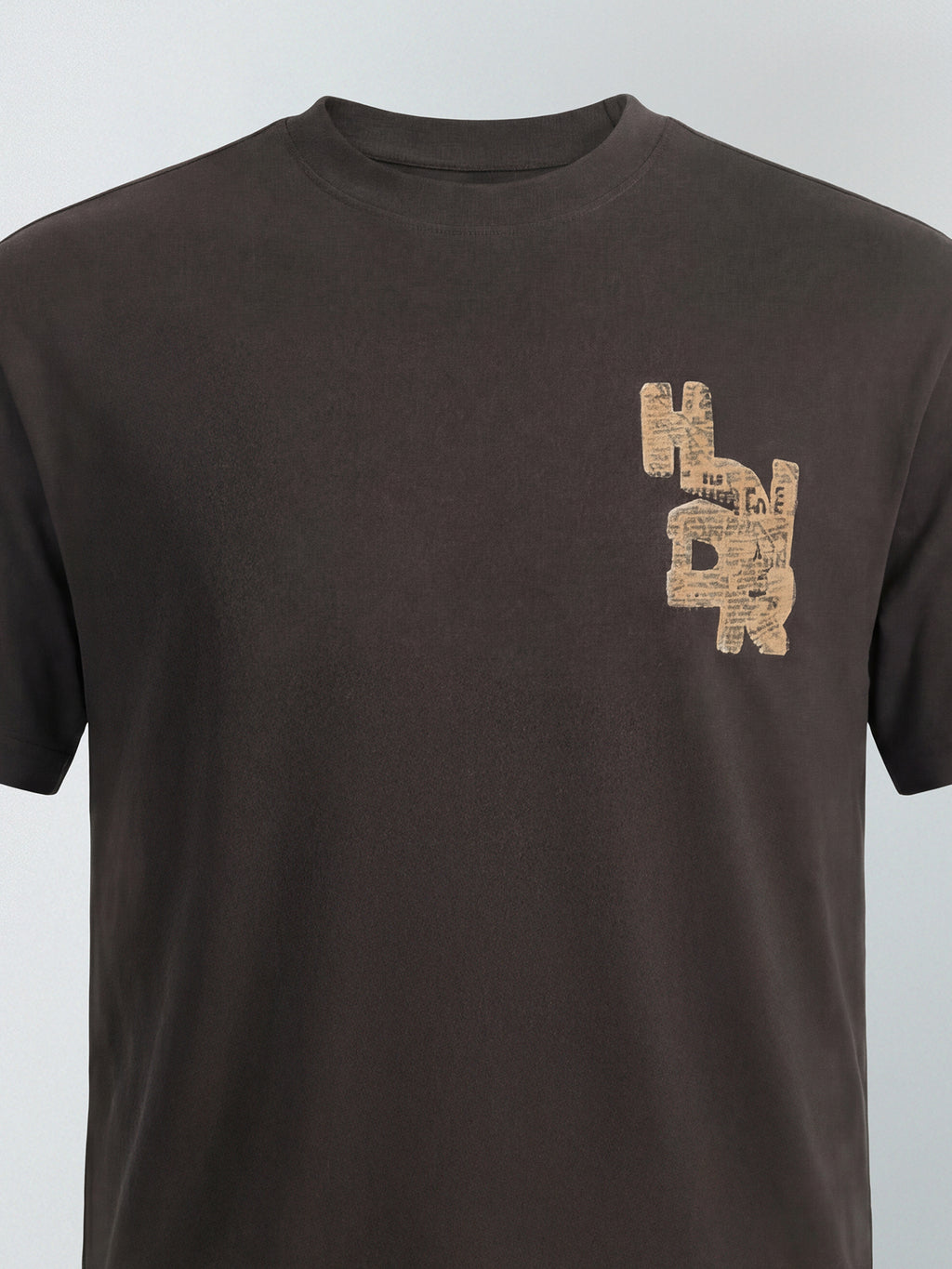 Highlander Men Brown Printed Round Neck T-Shirt - Brown - Image 2