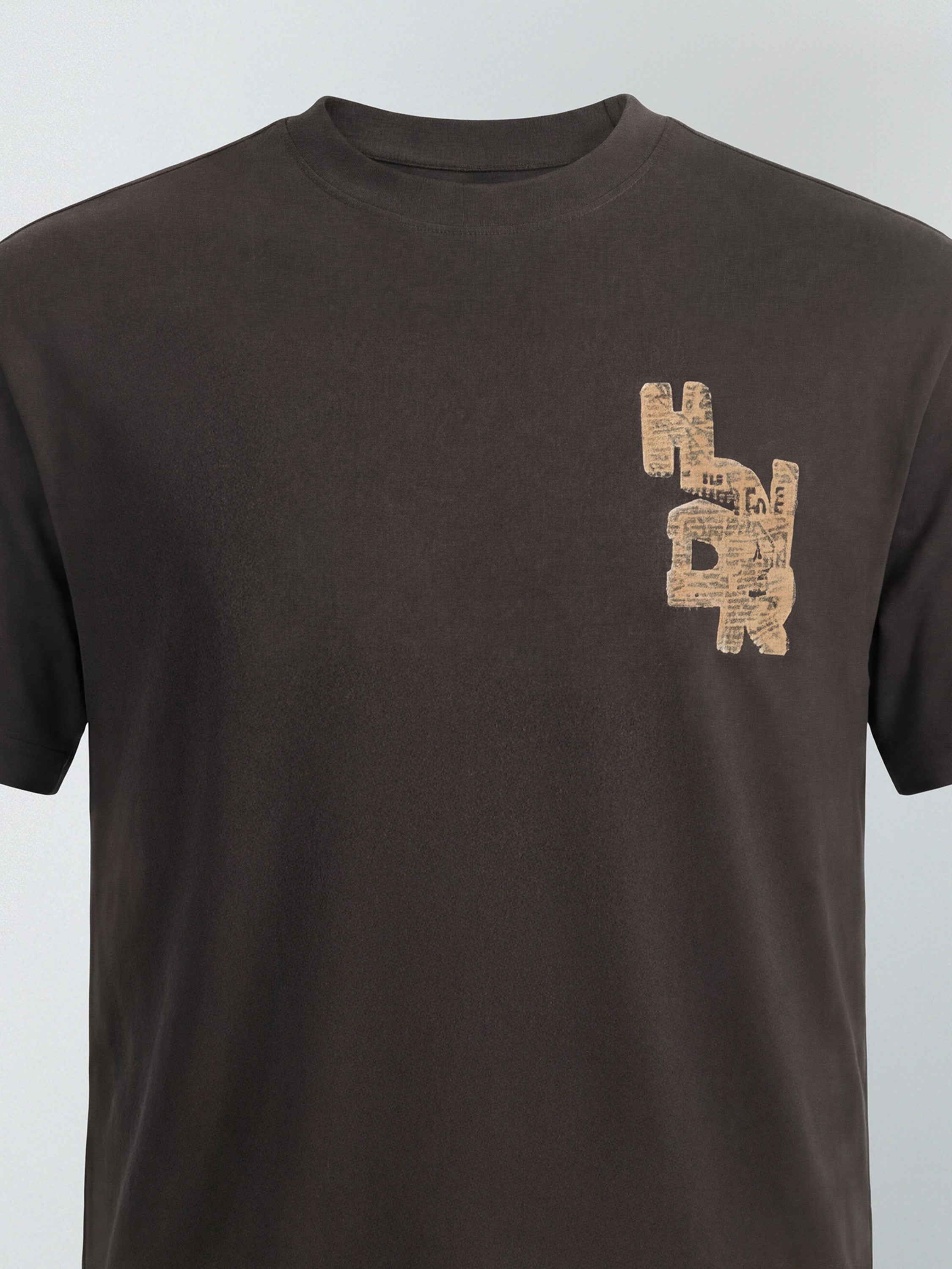 Highlander Men Brown Printed Round Neck T-Shirt - Brown - Image 2