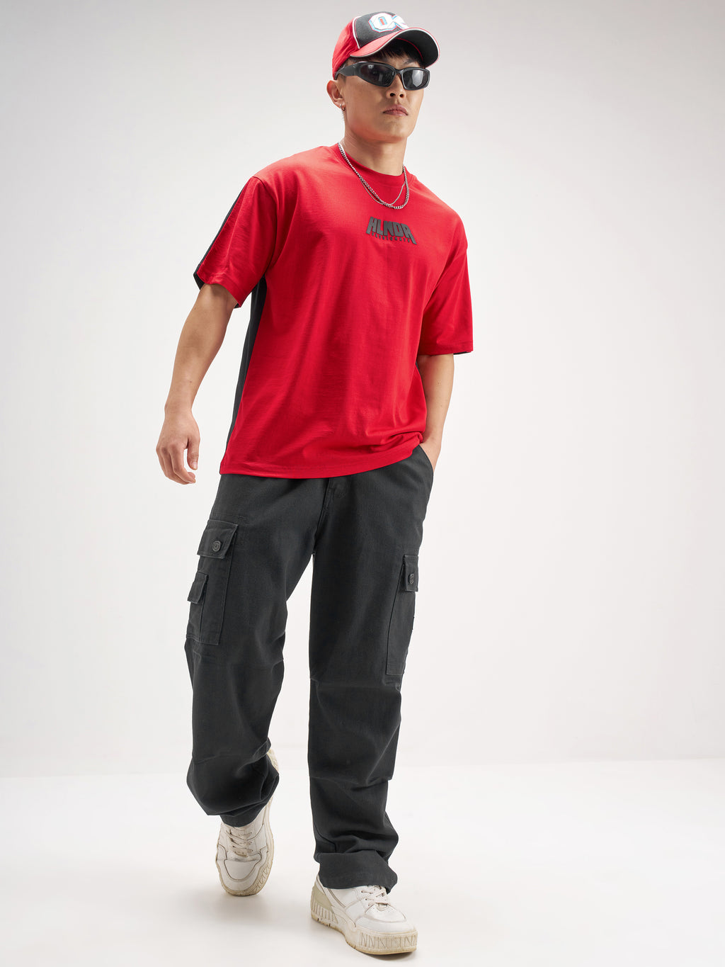 Highlander Men Red Printed Round Neck T-Shirt - Red - Image 2