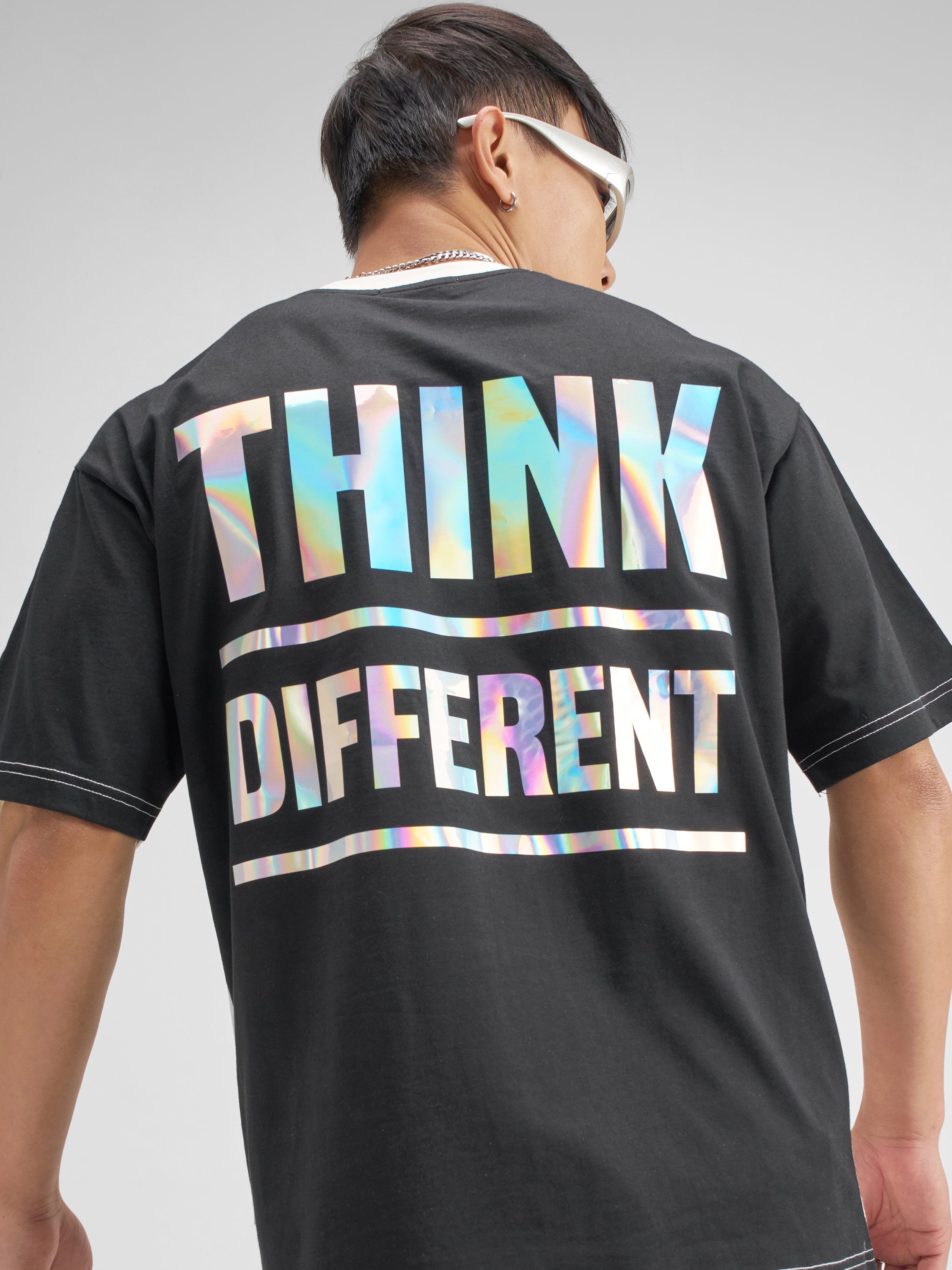 Highlander Men Off White Printed Round Neck T-Shirt - Off White - Image 1