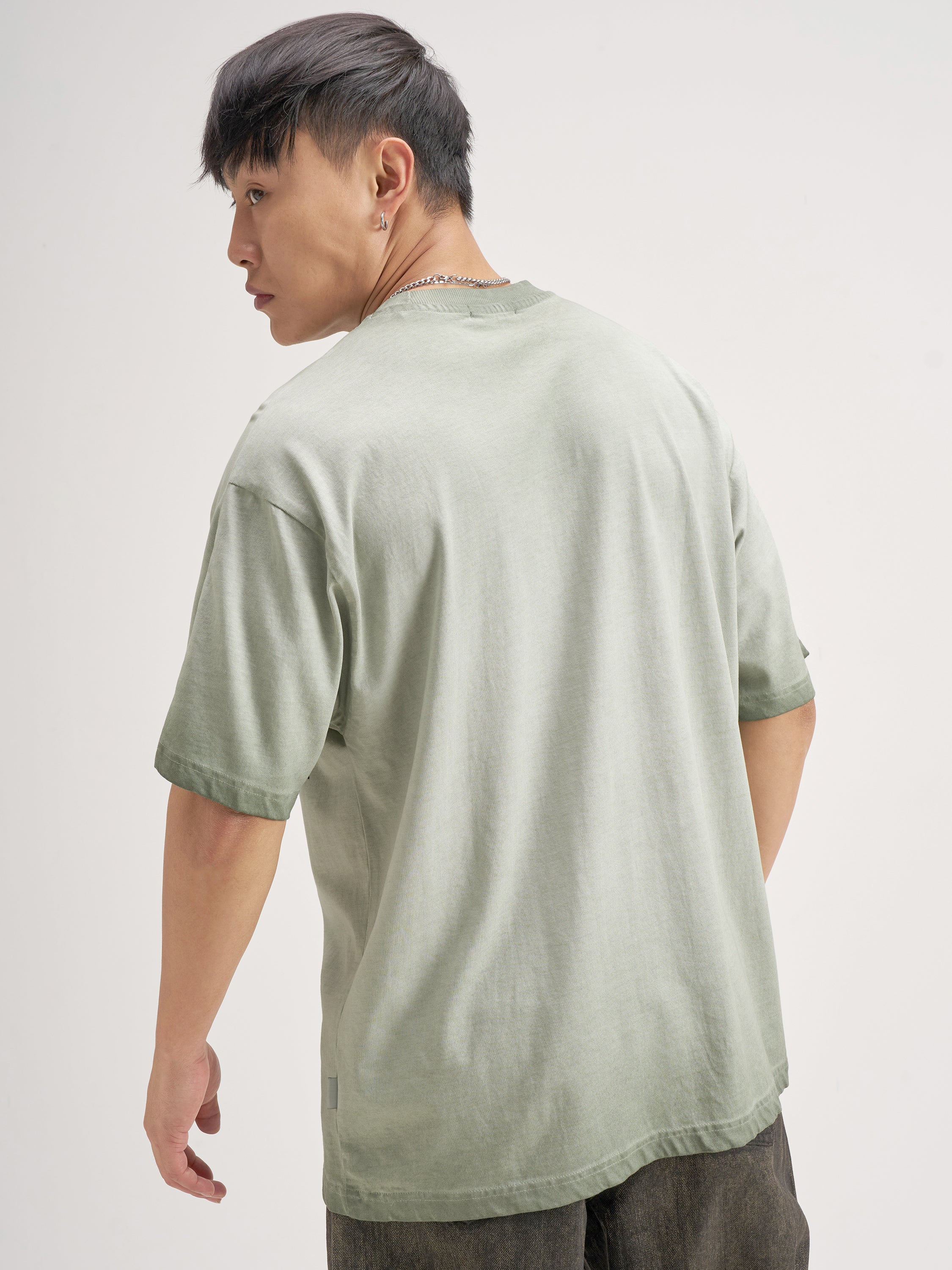 Highlander Men Olive Printed Round Neck T-Shirt - Olive - Image 3