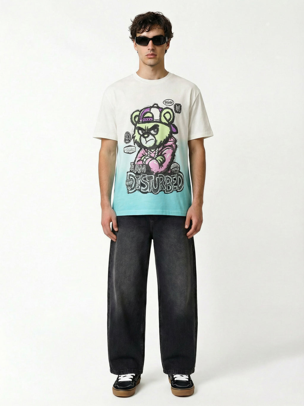 Highlander Men Multi Printed Round Neck T-Shirt - Multi - Image 3