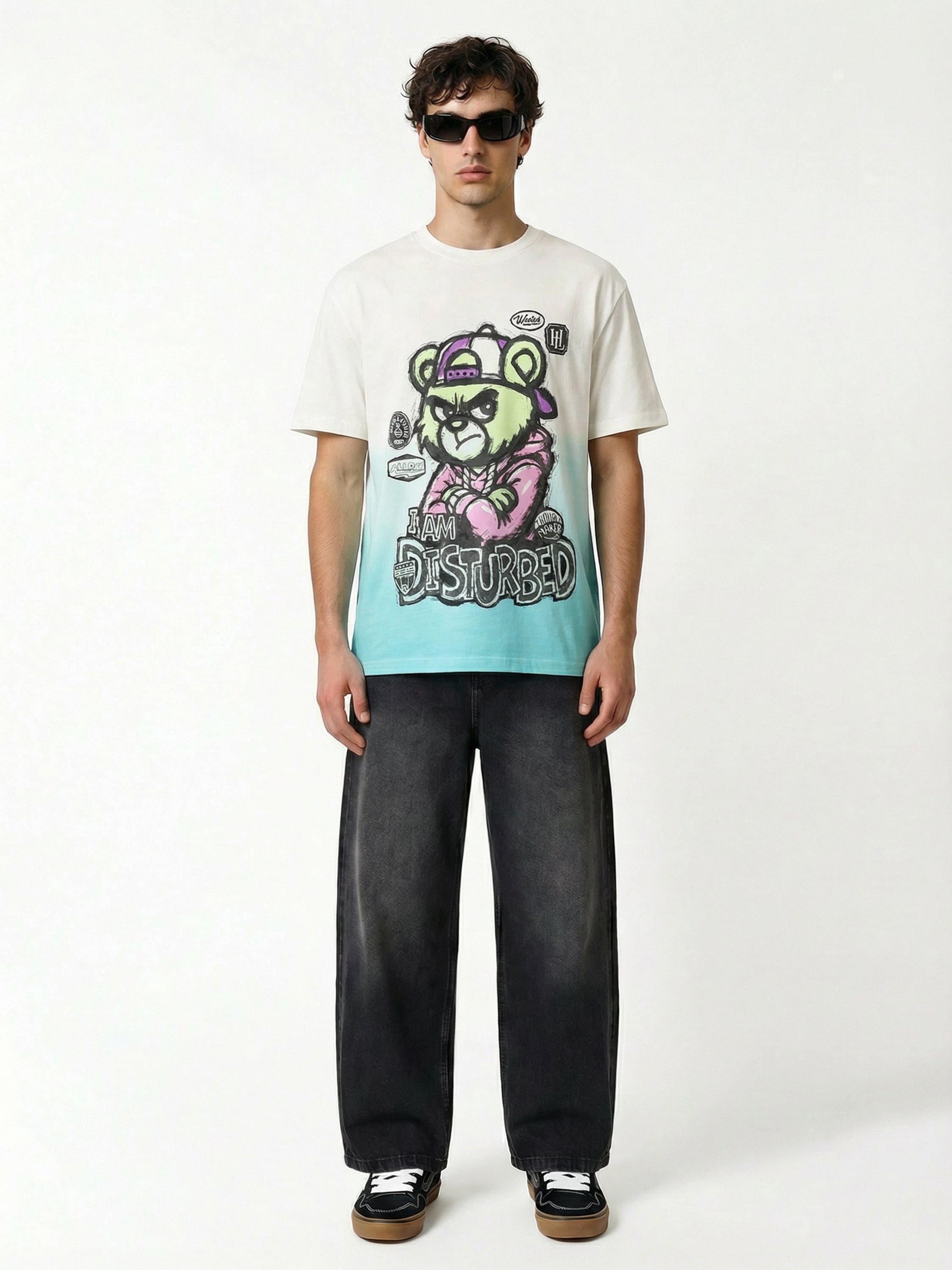 Highlander Men Multi Printed Round Neck T-Shirt - Multi - Image 3